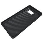 Wholesale Galaxy Note FE / Note Fan Edition / Note 7 Card Holder Hybrid Case (Black)